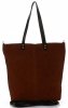 Kožené kabelka shopper bag Vera Pelle hnědá 80041